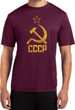 Soviet Union T-shirt Distressed CCCP Moisture Wicking Tee - Yoga Clothing for You