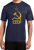 Soviet Union T-shirt Distressed CCCP Moisture Wicking Tee - Yoga Clothing for You