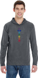 Colored Chakras Heavyweight Pigment Hoodie Yoga Tee Shirt - Yoga Clothing for You