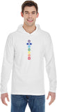 Colored Chakras Heavyweight Pigment Hoodie Yoga Tee Shirt - Yoga Clothing for You