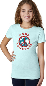 Girls Peace T-shirt Come Together Tee - Yoga Clothing for You