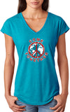 Ladies Peace T-shirt Come Together Triblend V-Neck - Yoga Clothing for You