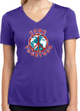 Ladies Peace T-shirt Come Together Moisture Wicking V-Neck - Yoga Clothing for You