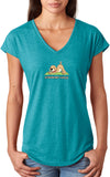 Downward Human Triblend V-neck Yoga Tee Shirt - Yoga Clothing for You