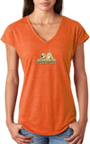 Downward Human Triblend V-neck Yoga Tee Shirt - Yoga Clothing for You