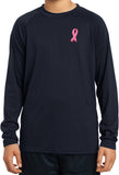 Kids Breast Cancer T-shirt Pink Ribbon Dry Wicking Long Sleeve - Yoga Clothing for You