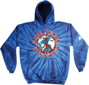 Give Peace a Chance Tie Dye Hoodie - Yoga Clothing for You