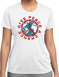 Ladies Peace T-shirt Give Peace a Chance Moisture Wicking Tee - Yoga Clothing for You