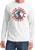 Peace T-shirt Give Peace a Chance Long Sleeve - Yoga Clothing for You