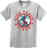 Kids Peace T-shirt Give Peace a Chance Youth Tee - Yoga Clothing for You