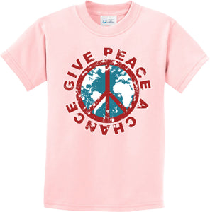 Kids Peace T-shirt Give Peace a Chance Youth Tee - Yoga Clothing for You