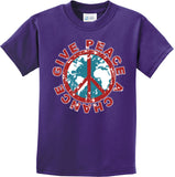 Kids Peace T-shirt Give Peace a Chance Youth Tee - Yoga Clothing for You