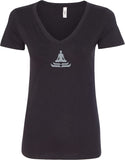 Lotus Pose Ideal V-neck Yoga Tee Shirt - Yoga Clothing for You