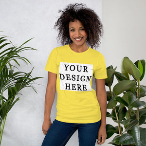 Short-Sleeve Unisex T-Shirt - Upload Your Own Design - Yoga Clothing for You