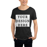 Men's Raw Neck Tee - Upload Your Design - Yoga Clothing for You