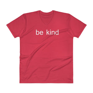 Mens "Be Kind" V-Neck Yoga T-Shirt - Yoga Clothing for You