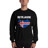 Reykjavik Iceland with Flag Warm Sweatshirt - Yoga Clothing for You