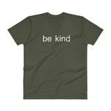 Mens "Be Kind" V-Neck Yoga T-Shirt - Yoga Clothing for You