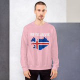 Mens Reykjavik Iceland Flag Sweatshirt - Yoga Clothing for You