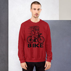 Mens Penguin Power Bike Cycling Sweatshirt - Yoga Clothing for You