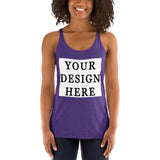 Custom Women's Racerback Tank - Upload Your Design - Yoga Clothing for You