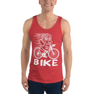 Mens "Penguin Power" Bike Cycling Tank Top Shirt - Yoga Clothing for You