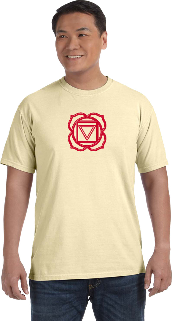 Muladhara Chakra Pigment Dye Yoga Tee Shirt - Yoga Clothing for You