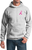 Breast Cancer Hoodie Pink Ribbon Pocket Print - Yoga Clothing for You