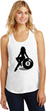 Billiards Pin Up Girl 8 Ball Ladies Racerback Tank Top - Yoga Clothing for You