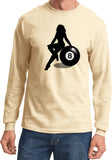 Billiards Pin Up Girl 8 Ball Long Sleeve Shirt - Yoga Clothing for You