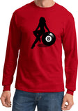 Billiards Pin Up Girl 8 Ball Long Sleeve Shirt - Yoga Clothing for You