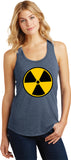 Ladies Radiation Tank Top Radioactive Fallout Symbol Racerback - Yoga Clothing for You