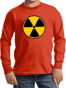 Kids Radiation T-shirt Radioactive Fallout Youth Long Sleeve - Yoga Clothing for You