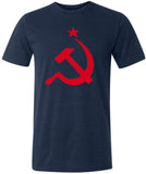 Soviet Union T-shirt Red Hammer and Sickle Tri Blend Tee - Yoga Clothing for You