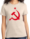 Ladies Soviet Union T-shirt Red Hammer and Sickle Tee - Yoga Clothing for You