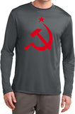 Soviet Union Shirt Red Hammer and Sickle Dry Wicking Long Sleeve - Yoga Clothing for You