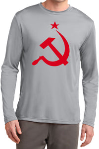 Soviet Union Shirt Red Hammer and Sickle Dry Wicking Long Sleeve - Yoga Clothing for You