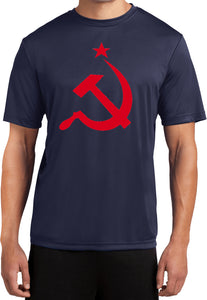 Soviet Union T-shirt Red Hammer and Sickle Moisture Wicking Tee - Yoga Clothing for You