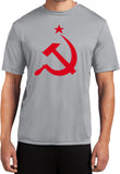 Soviet Union T-shirt Red Hammer and Sickle Moisture Wicking Tee - Yoga Clothing for You