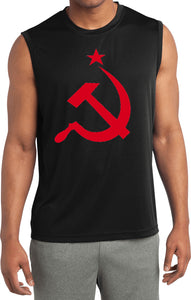 Soviet Union Red Hammer and Sickle Sleeveless Competitor Tee - Yoga Clothing for You