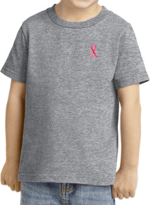 Kids Breast Cancer Shirt Sequins Ribbon Pocket Print Toddler Tee - Yoga Clothing for You