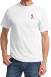 Breast Cancer T-shirt Sequins Ribbon Pocket Print Tee - Yoga Clothing for You