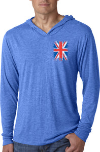 Union Jack Lightweight Hoodie Pocket Print - Yoga Clothing for You