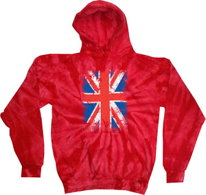 Union Jack Tie Dye Hoodie - Yoga Clothing for You