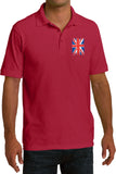 Union Jack Pique Polo Pocket Print - Yoga Clothing for You