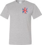 Union Jack Tall T-shirt Pocket Print - Yoga Clothing for You