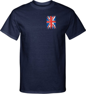 Union Jack Tall T-shirt Pocket Print - Yoga Clothing for You