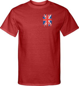 Union Jack Tall T-shirt Pocket Print - Yoga Clothing for You