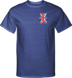 Union Jack Tall T-shirt Pocket Print - Yoga Clothing for You