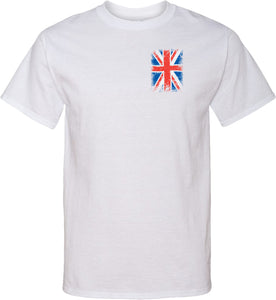 Union Jack Tall T-shirt Pocket Print - Yoga Clothing for You